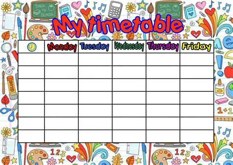 My Timetable .